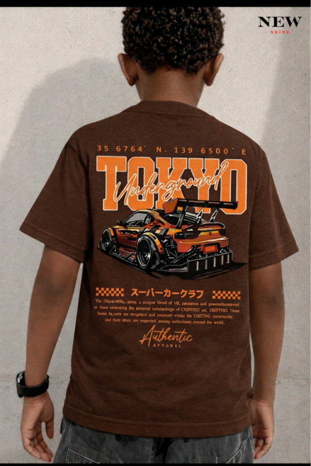 Tokyo Printed Unisex Children's T-Shirt