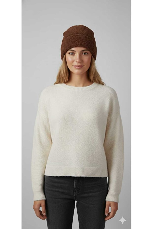 Women's Winter Plush Beanie, Welsoft Hat, Keeps Warm Cold-Proof