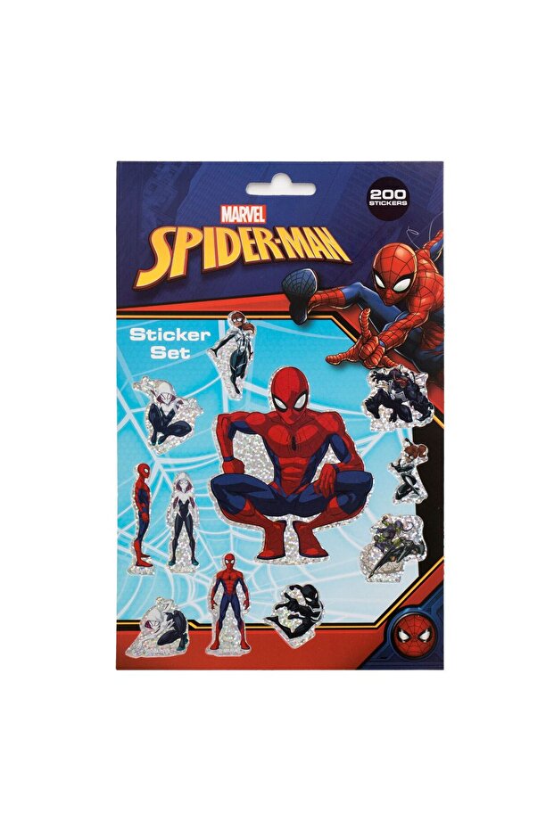 Spiderman Pattern Sticker Set 200pcs - 4F - 1