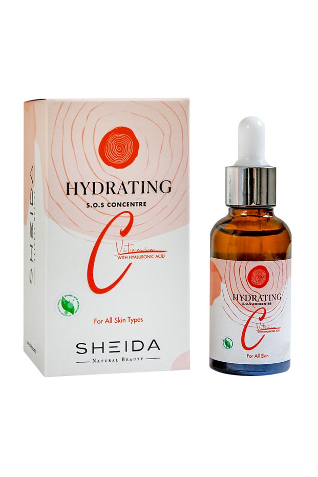 Vitamin C Hydrating Face Serum with Hyaluronic Acid and Vitamin E | Anti-Aging and Brightening Serum