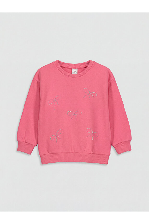 Esvab • Modern & Distinctive Ribbon Printed Girls' Sweatshirt