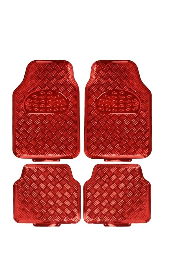 California formula-T Car Mats Metallic Red 4 Pieces