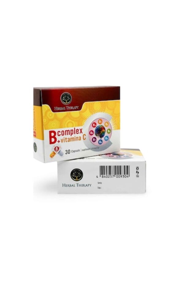 Complex B + Vitamina C, 30 capsule - 1
