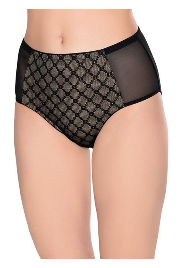 3053 Transparent Detailled High Waist Women's Panties