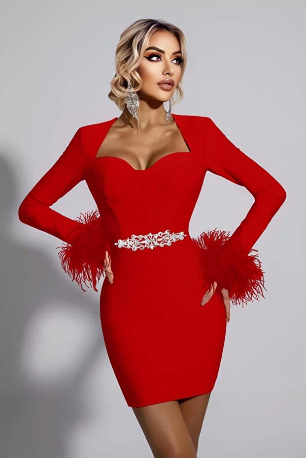 ROCHIE ELEGANTA CU PENE - 1