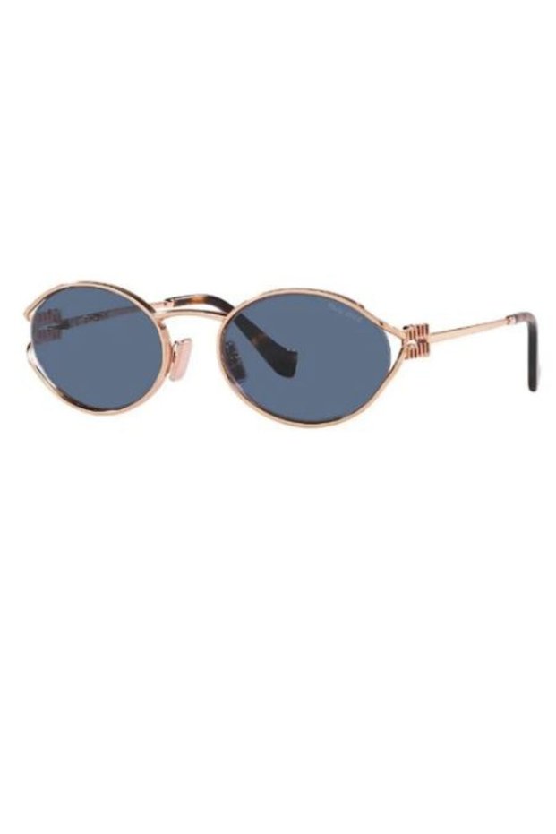 52Ys Zvf1V1 54 Women's Oval Rose Gold Metal Sunglasses