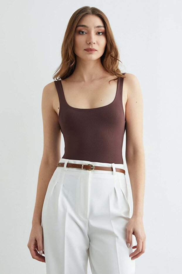 Basic U Yaka Çıtçıtlı Body - 3