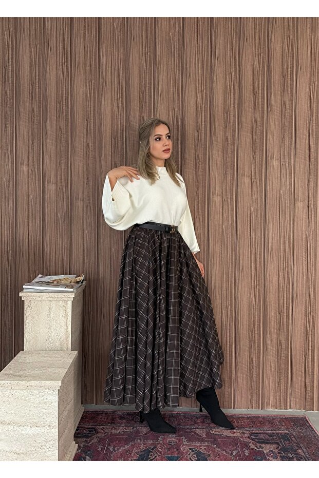 EKOSE LASTİKLİ KIŞLIK ETEK - 7