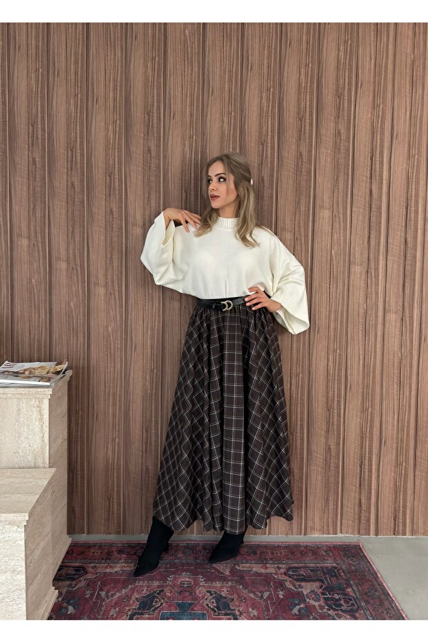 EKOSE LASTİKLİ KIŞLIK ETEK - 5