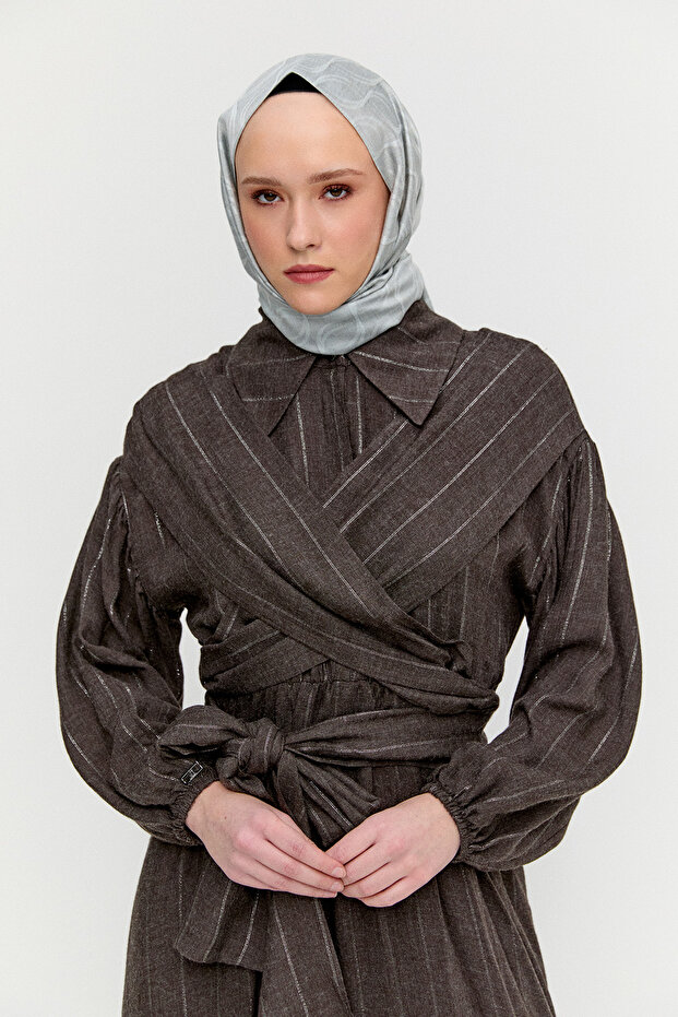 Lyocell Maksi Elbise - 4