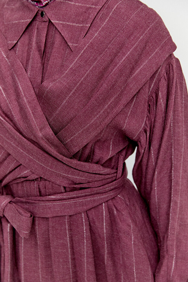 Lyocell Maksi Elbise - 5