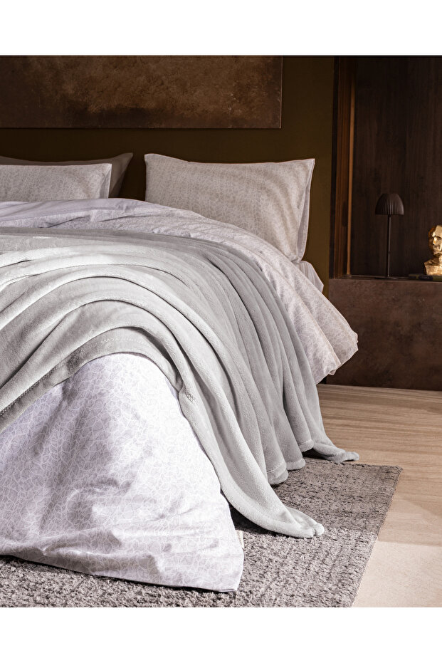 طقم بطانية مزدوجة من جريلوت - رمادي - 2
