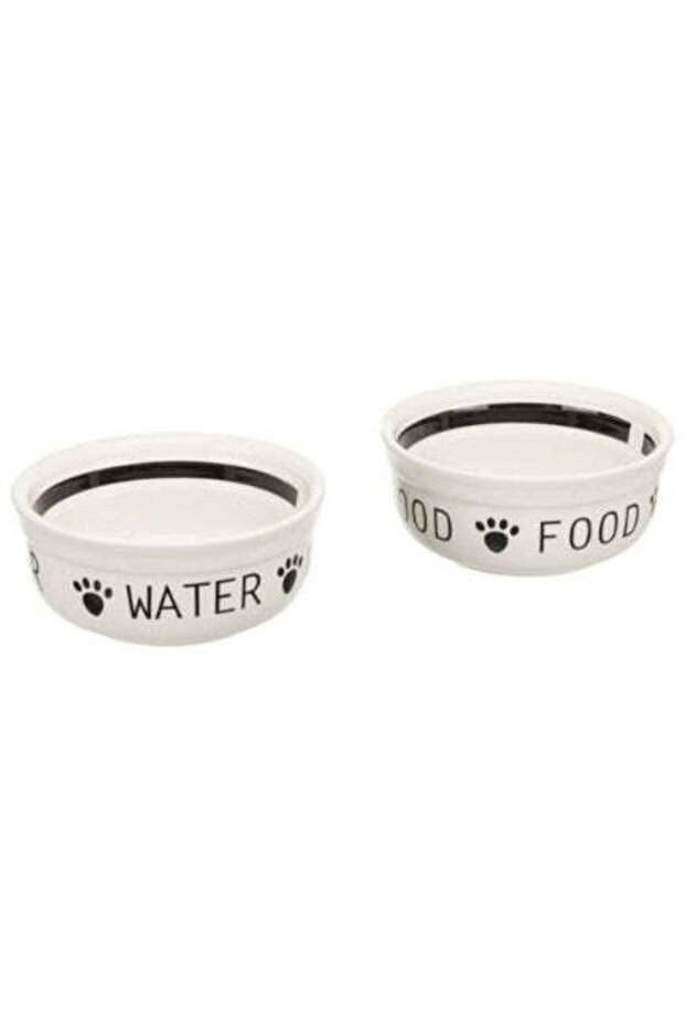 Ceramic Eat on Feet Set for Dogs - 2.6L