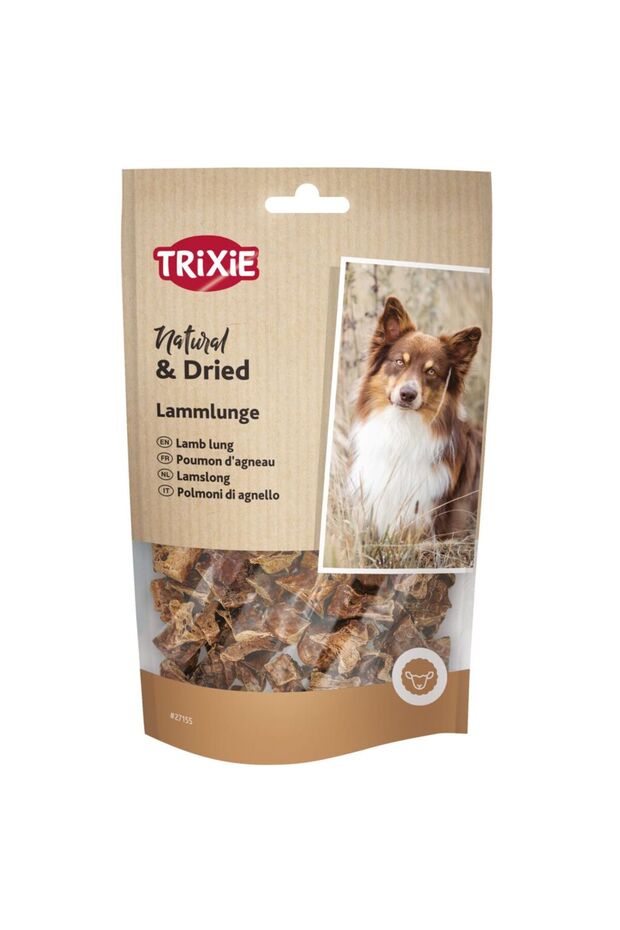 Natural & Dried Lamb Lung Dog Treat - 80G