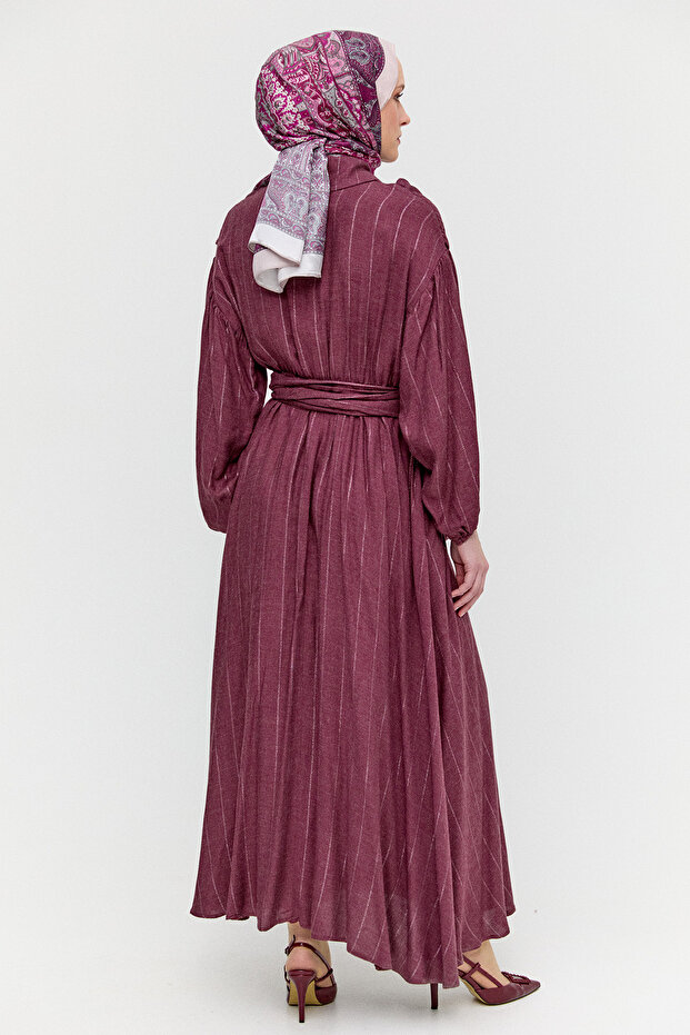 Lyocell Maksi Elbise - 7