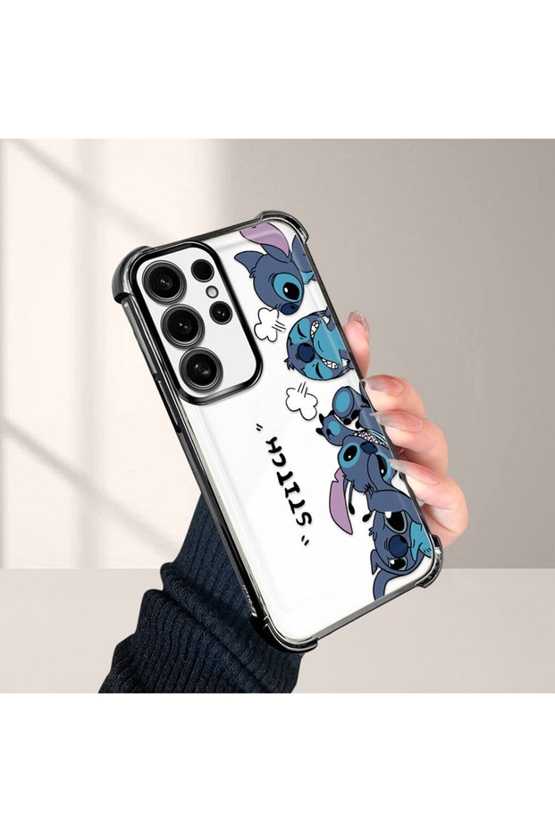 Cartoon Stitch Pattern Drop-Resistant Phone Case Compatible with Samsung Galaxy S24 Ultra