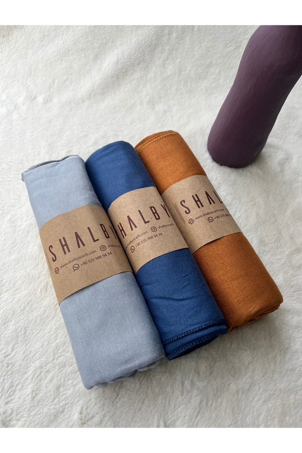Hijab Combed Cotton Shawl (Set of 3) Jersey Fabric