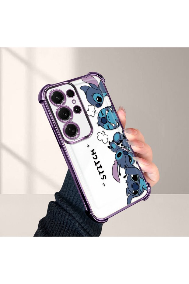 Cartoon Stitch Pattern Drop-Resistant Phone Case Compatible with Samsung Galaxy S25 Ultra