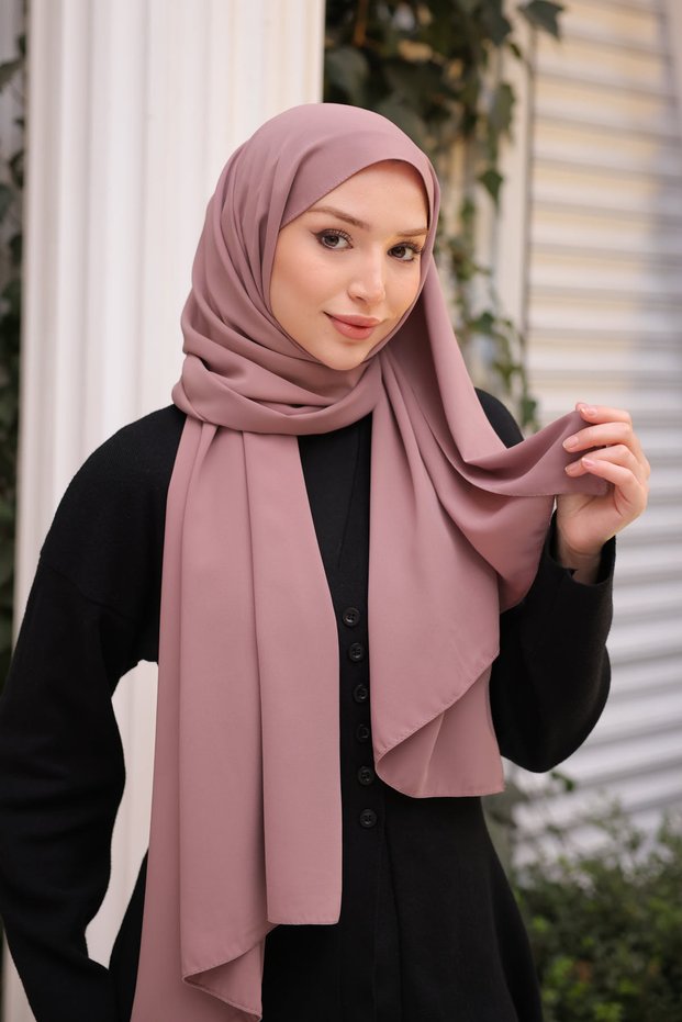 Dark Powder Five Medine Silk Shawl