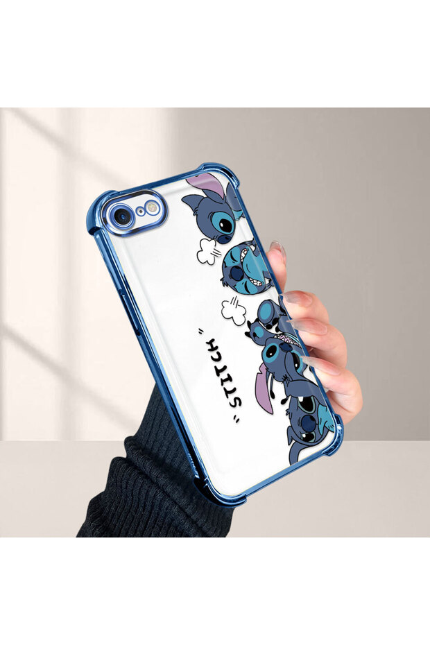 Cartoon Stitch Pattern Drop-Resistant Phone Case Compatible with iPhone 7/8/Se 2020 2022