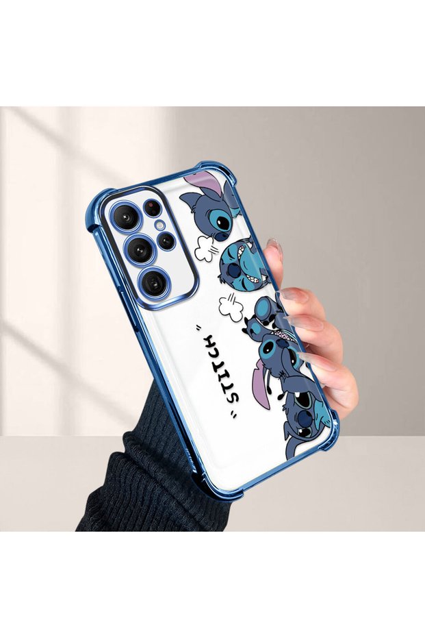 Samsung Galaxy S22 Ultra Compatible Cartoon Stitch Pattern Drop-Resistant Phone Case
