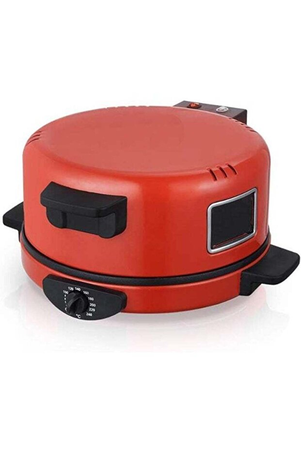 Countertop Pizza Maker 1800W with Fast Heating Elements, Adjustable Temperature Control, Non-Sti