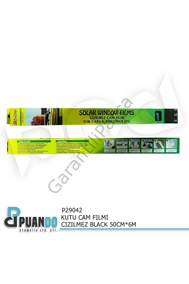 Box glass film scratch-resistant black 50cm*6m