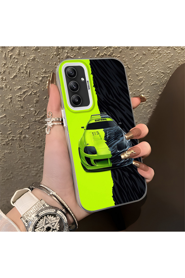 Lambo Pattern Anti-Fall Slim Hard Case Compatible with Samsung Galaxy A34 5g