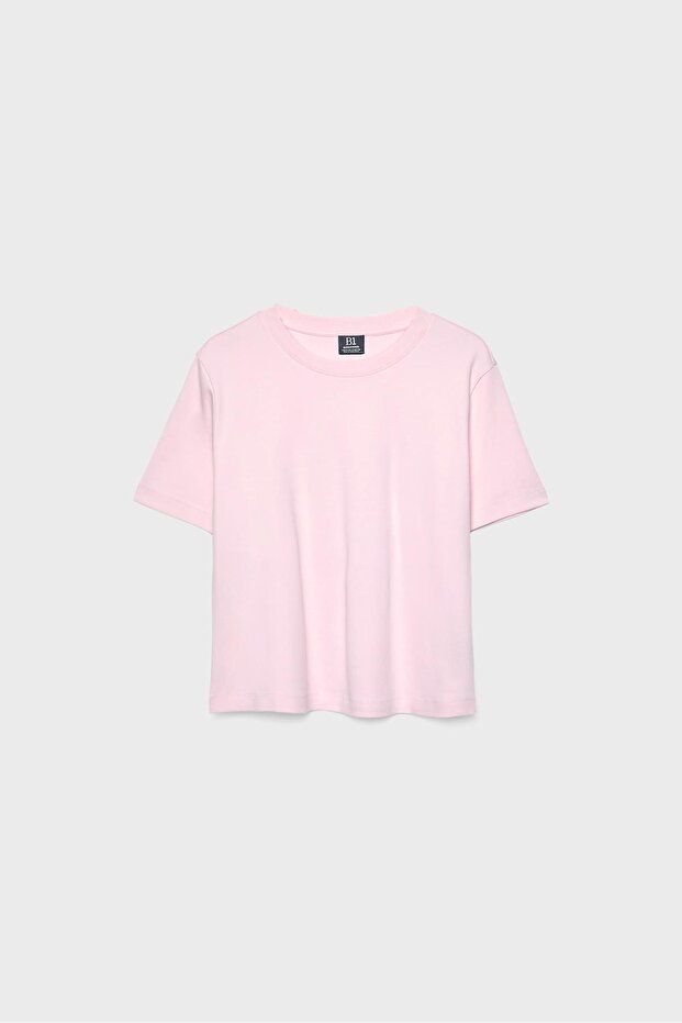 Basic regular fit kalın tişört - 5