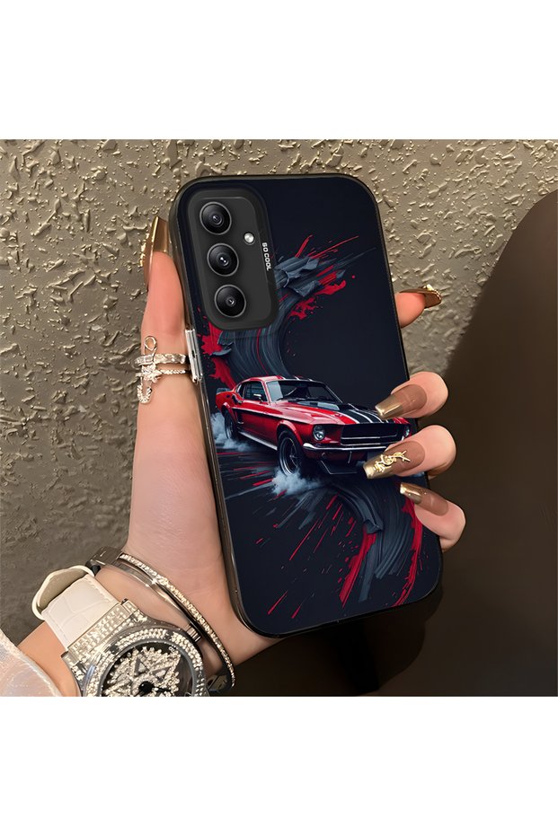 Classic Car Pattern Anti-Fall Slim Hard Case Compatible with Samsung Galaxy A34 5g