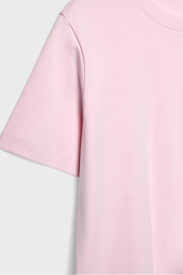 Basic regular fit kalın tişört - 7