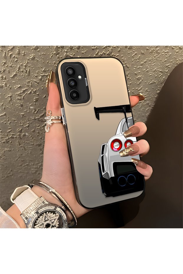 Car Pattern Anti Fall Slim Hard Case Compatible with Samsung Galaxy M23/M13