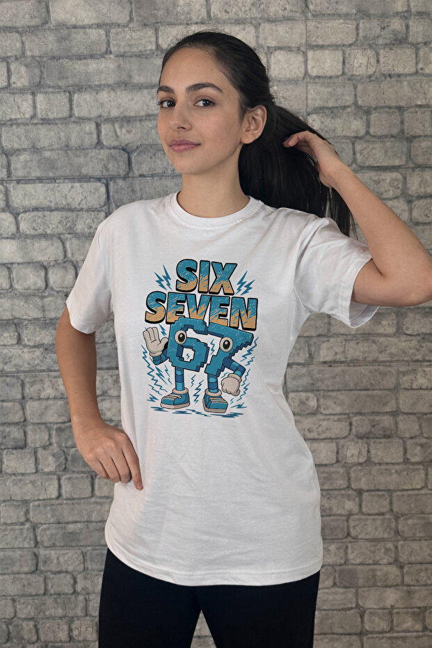 Six Seven Printed Unisex T-Shirt for Children / Adults (with Surprise Gift)