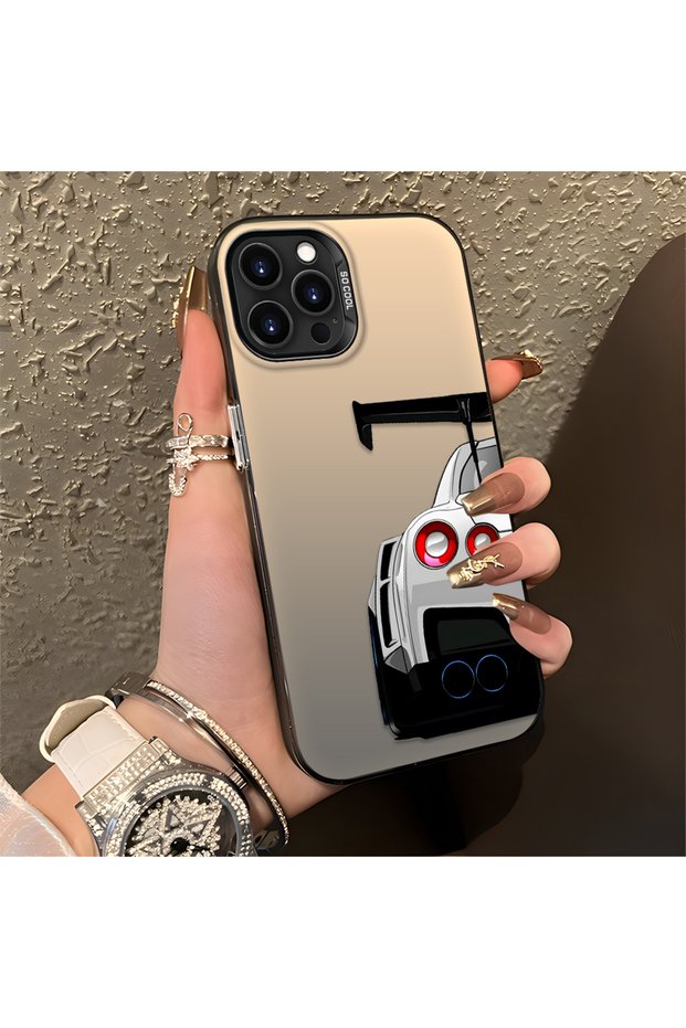 Car Pattern Anti Fall Slim Hard Case Compatible with iPhone 14 Pro