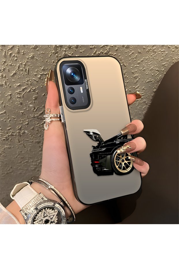 Sports Car Pattern Anti Fall Slim Hard Case Compatible with Mi 12t