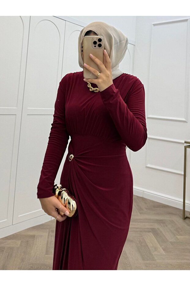 LEYA SANDY ELBİSE - 3