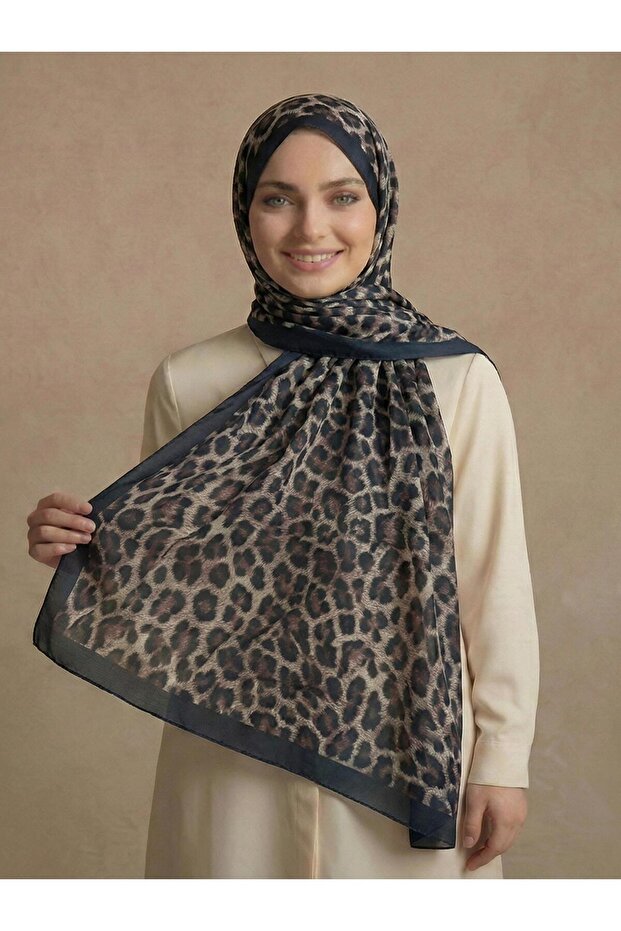 Digital Soft Shawl Wrinkle-Free Non-Slip Non-Ironing Tok Duruşlu Patterned Headscarf Sl709