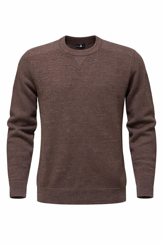 Men's Knitwear Sweater – Crew Neck, Regular Fit, All Seasons