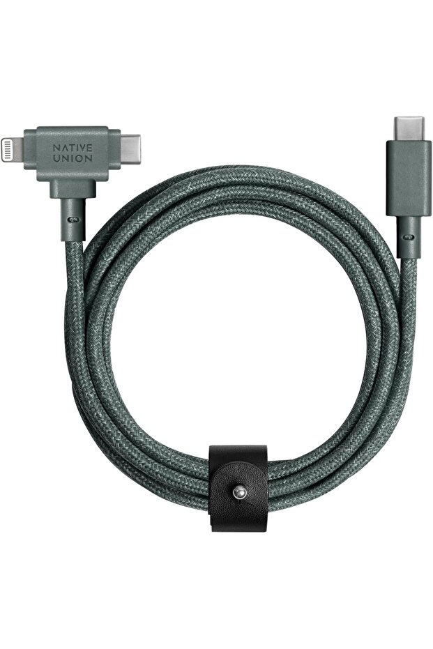 Belt Cable Duo – 5ft Ultra-Strong Braided Universal Charging Cable – Made with Recy