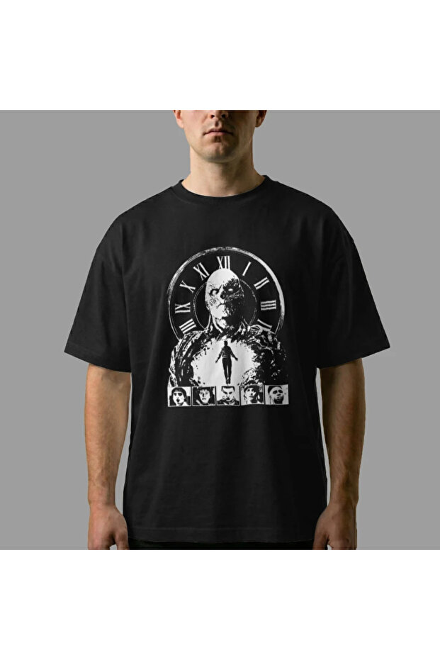 Vecna Stranger Things Clock Oversize Tişört - 6