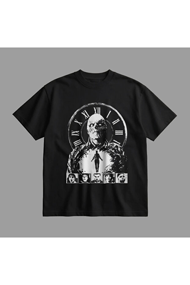 Vecna Stranger Things Clock Oversize Tişört - 4