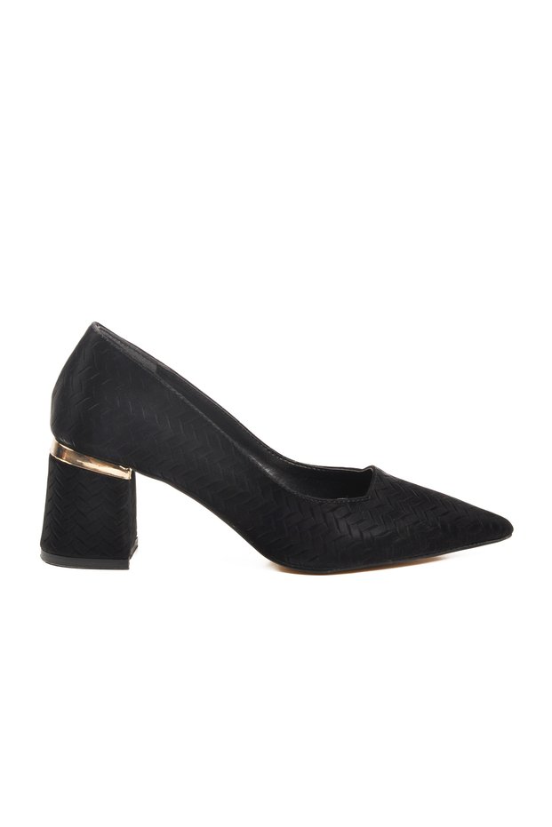 Black Lightweight Women's Heeled Shoes 619004 Z
