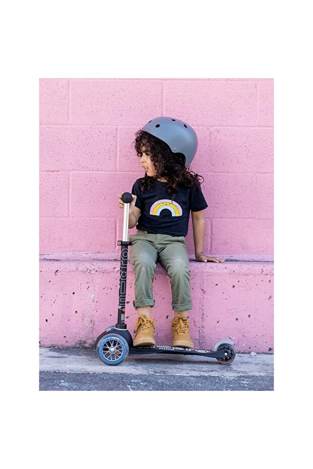 Scooters - Mini Deluxe with LED Wheels |Adjustable Handlebar |3 Wheels |Max Load 50KG | Scoote - 7