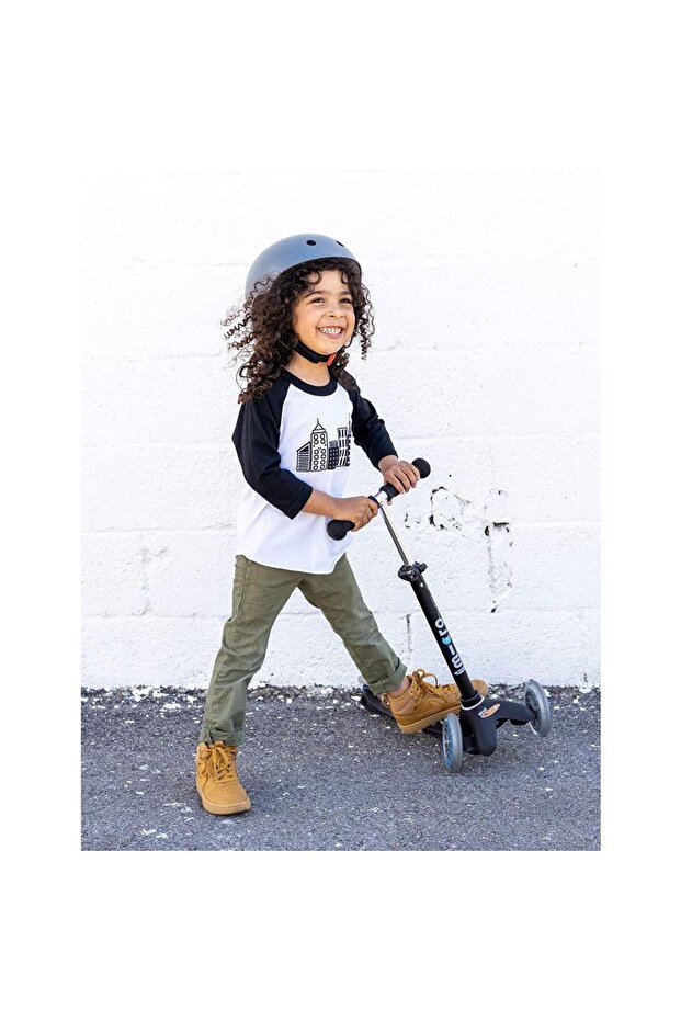 Scooters - Mini Deluxe with LED Wheels |Adjustable Handlebar |3 Wheels |Max Load 50KG | Scoote - 6