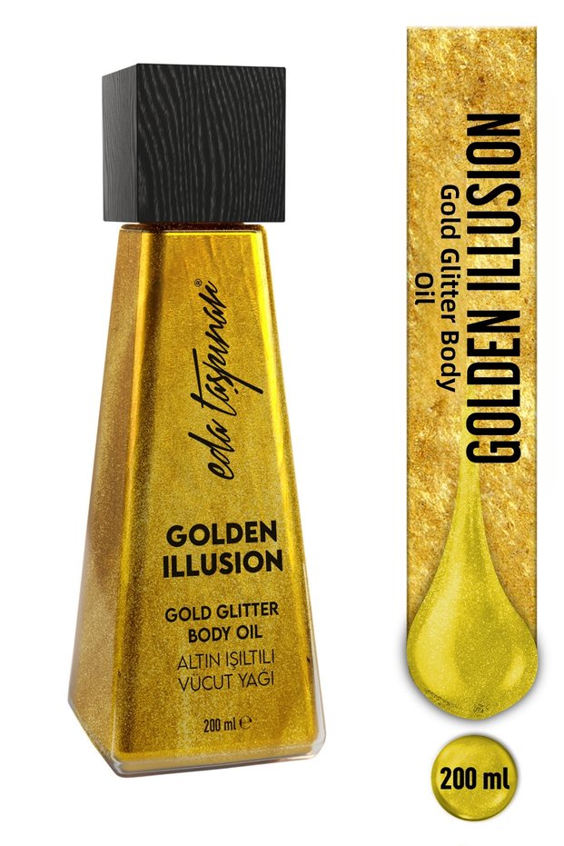 Glitter Body Oil Golden Illusion – Golden Glow & Bright Skin Appearance 200 ml