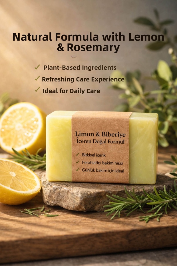 Lemon & Rosemary Oil Skin Care Soap - 120 Gr