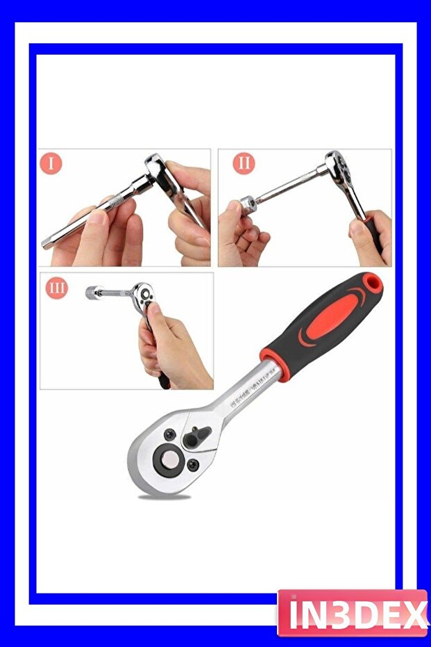 طقم مقابس متعددة الأغراض من 46 قطعة من الفولاذ المقاوم للصدأ - 4