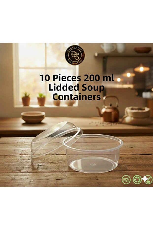 10Pcs 200 Cc Bombbe Closed Sup Bowl, Dessert and Magnolia Bowl, Supangle and Milk Desserts