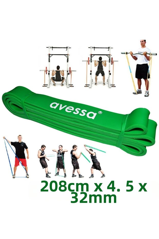 1Pcs Resistance Rubber Band 208cm X (3,5X32Mm)(7-9kg)Latex Pilates Yoga Sport Exercise Physical Therapy