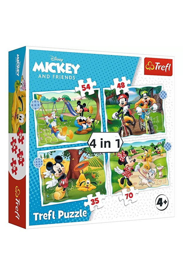4-in-1 mickey mouse special day puzzle